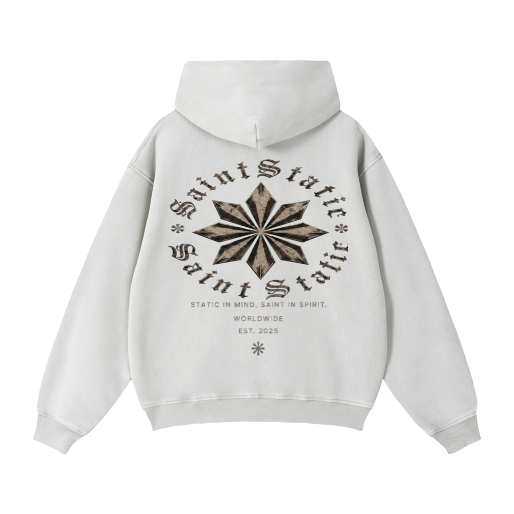 Saintstatic zip up Fleece Hoodie