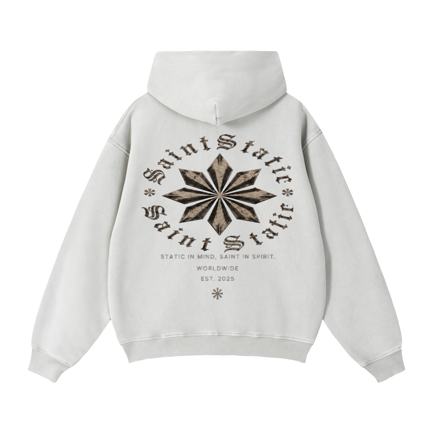 Saintstatic zip up Fleece Hoodie