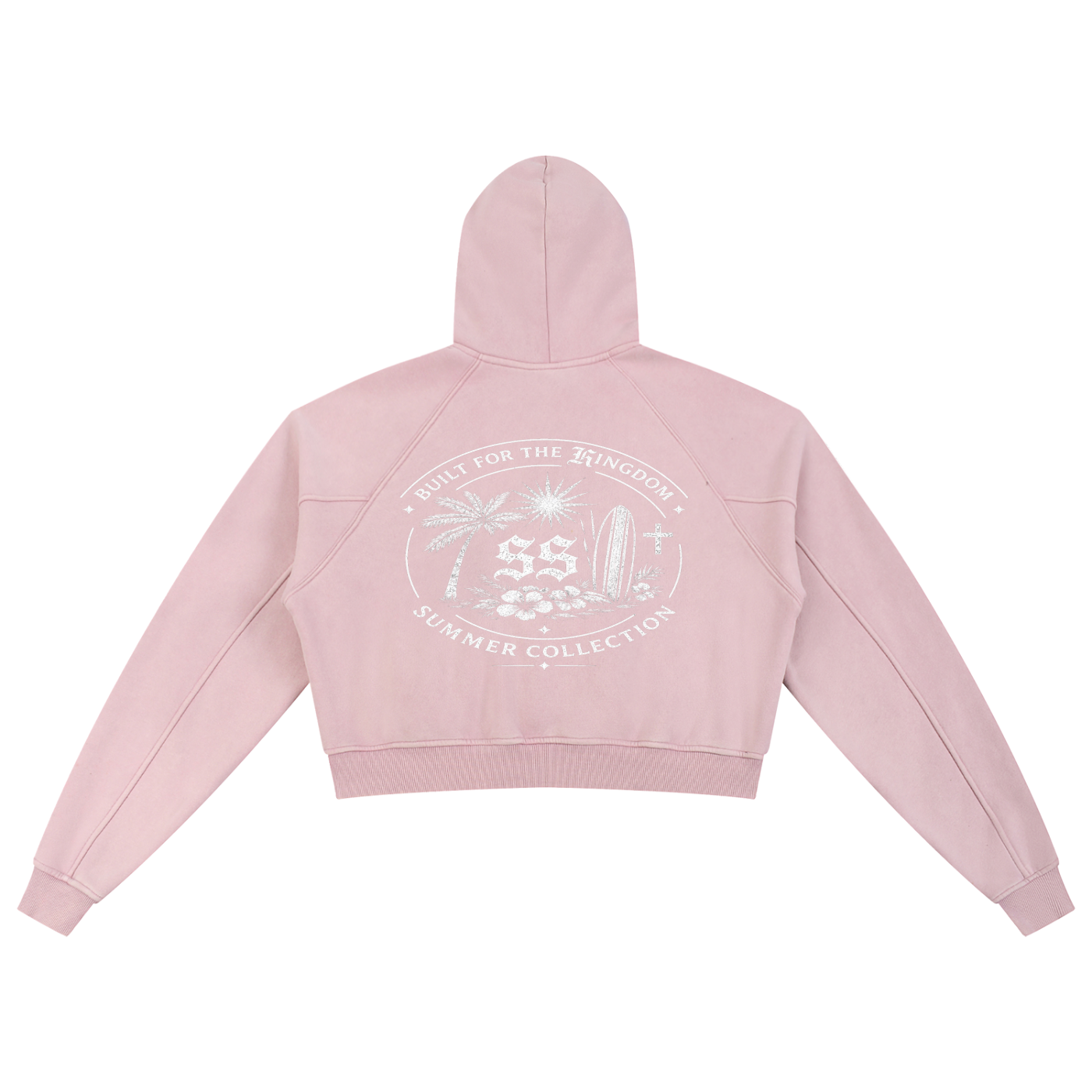 Snow Washed Cropped Hoodie