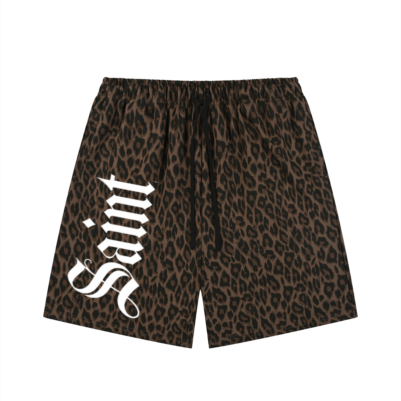 SaintStatic Leopard Drawstring Shorts