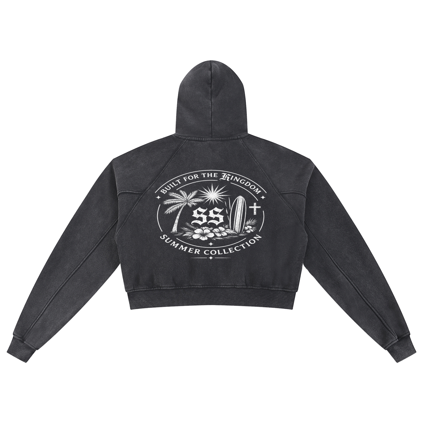 Saintstatic Cropped Hoodie